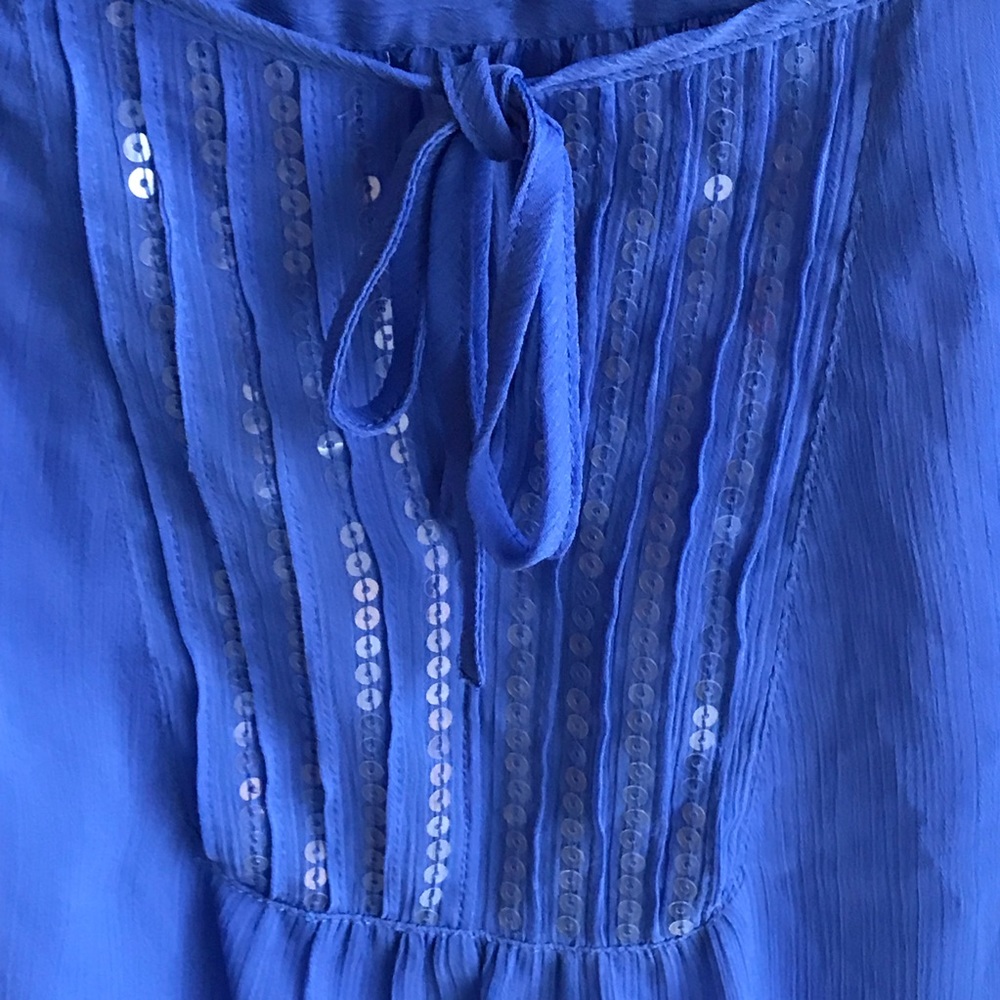 Purple Express sequenced size XS Roll sleeve top - Picture 3 of 4